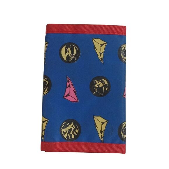 Mighty Morphin Vintage 1994 Red and Blue Power Rangers Trifold Lenticular Wallet - Picture 2 of 7